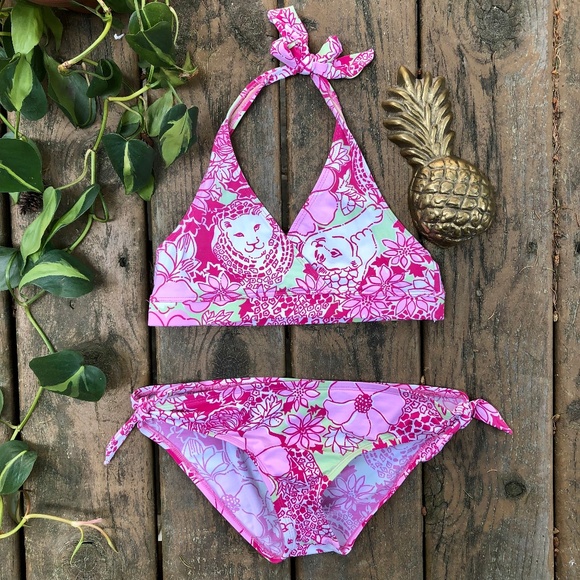 Lilly Pulitzer Other - Lilly Pulitzer Chesterfield Two-Piece Swim Kids 14